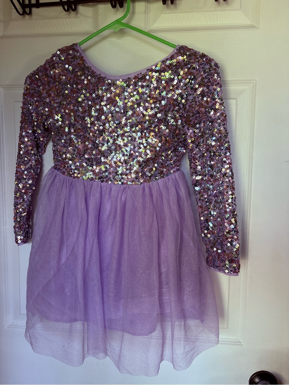 Cat & Jack Lavender Sequin Tulle Dress Costume